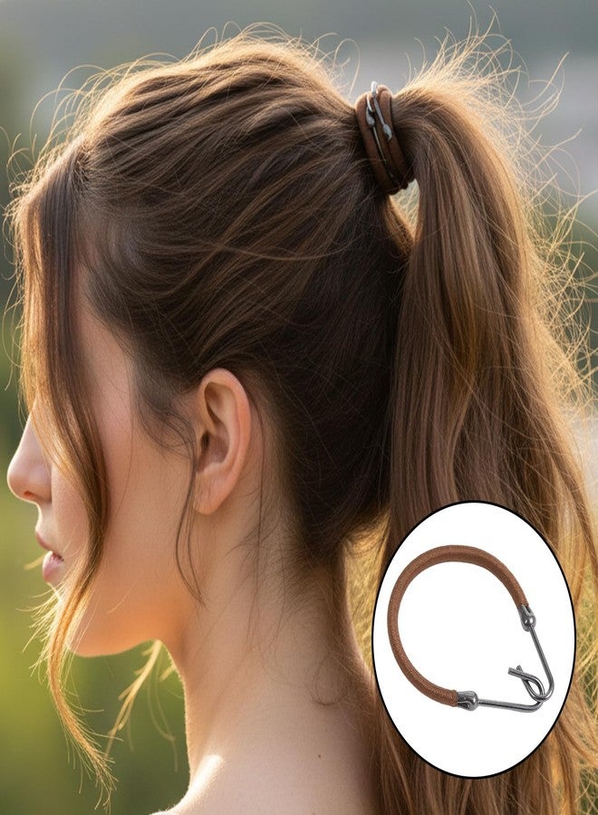 cobee 30 Pcs Bungee Hair Ties, Styling Ponytail Holder Hooks Cord Hairs Rubber Bands, Hook Hair Ties Wrap Around For Women Girls - Image 4